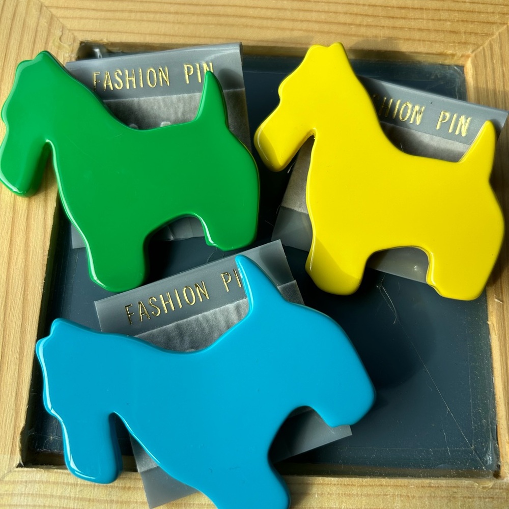 Scottie Resin Pins set of 3